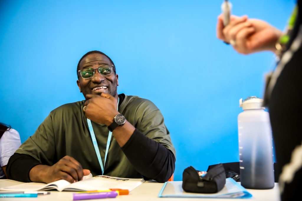 Student studying Business English at Malvern House London