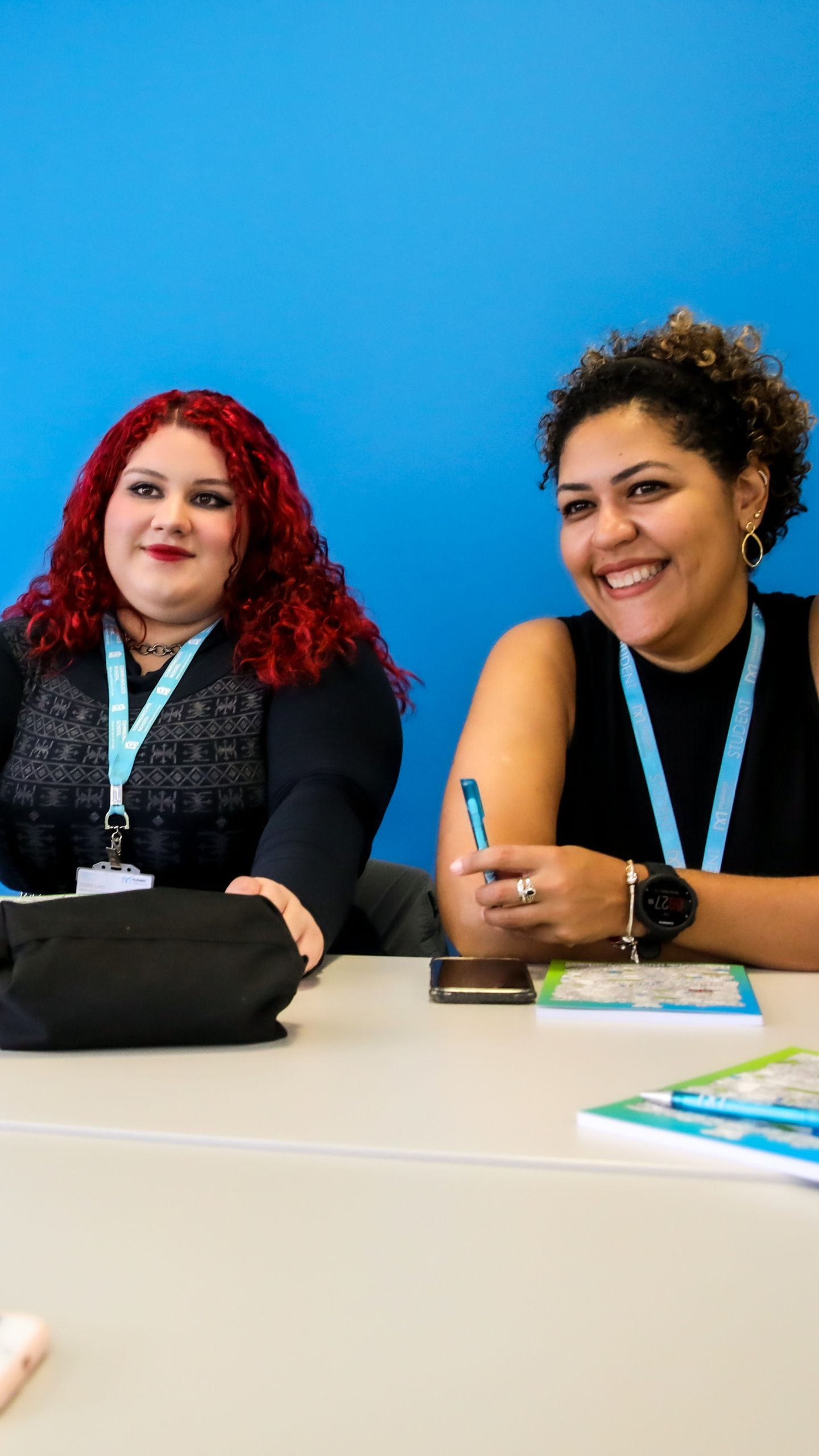 female students in classroom in Manchester