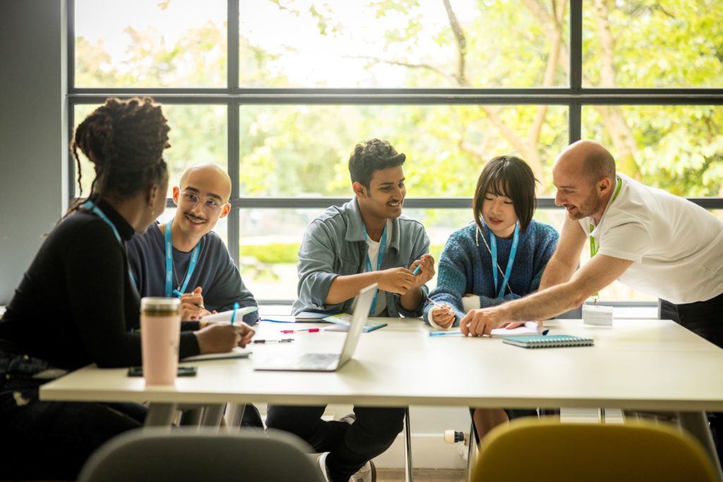 Group of teachers at training session